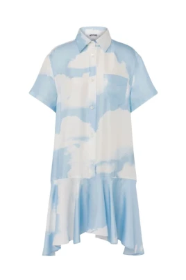 Silk Twill Dress Archive Clouds