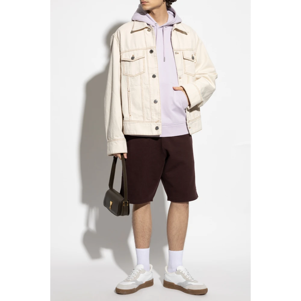Ami Paris Logo shorts Red Heren