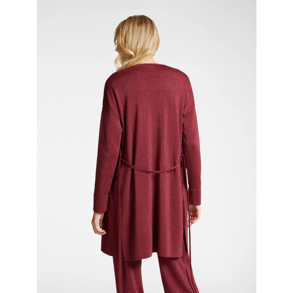 Elena Mirò Stijlvolle Maglia Top Red Dames