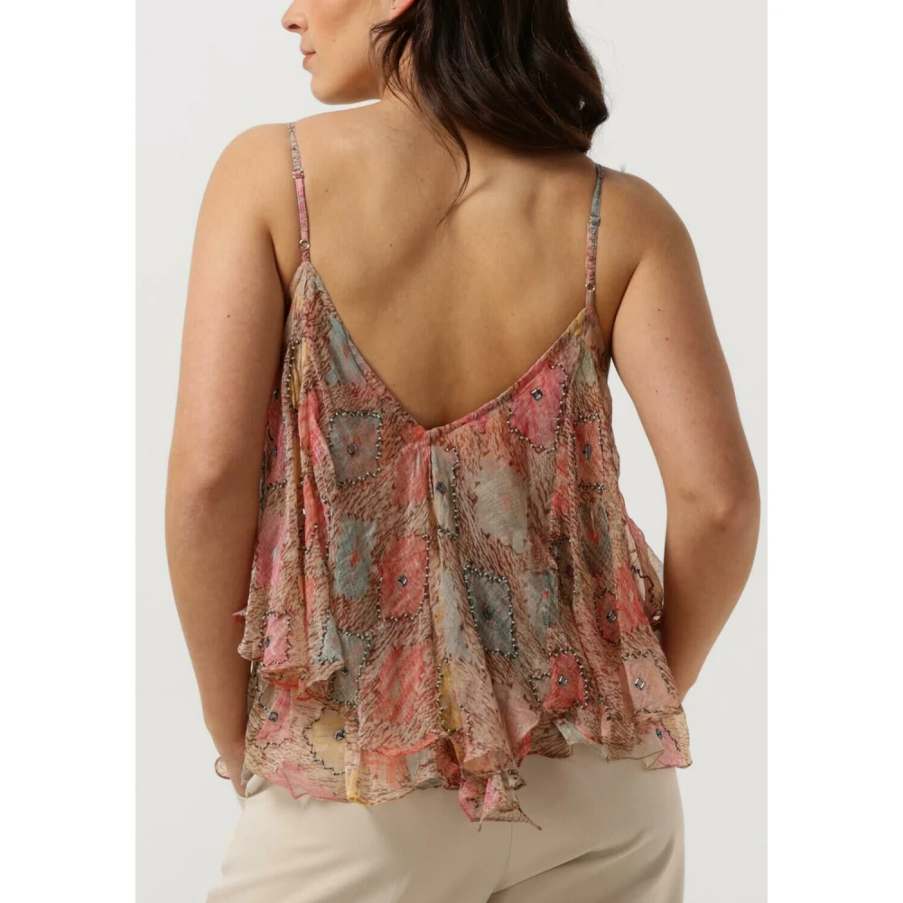 Mes Demoiselles Feestelijke tops met kralen en ruches Multicolor Dames