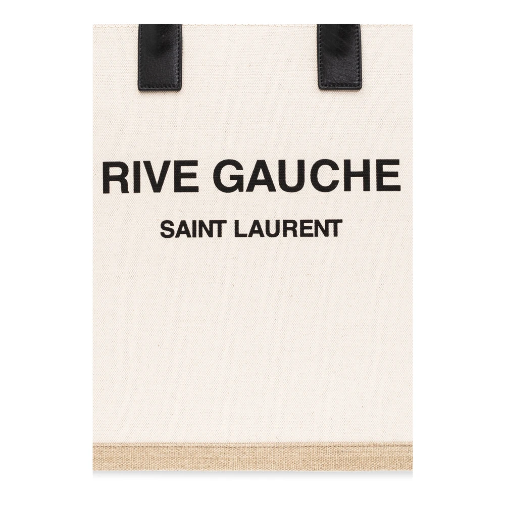 Saint Laurent Rive Gauche North South Shopper Bag Beige Heren