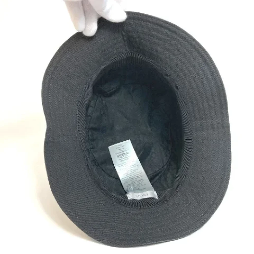 Dior Vintage Pre-owned Cotton hats Black Dames