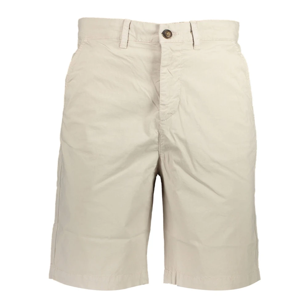 North Sails Beige Casual Shorts, Male, W32, Bermuda Shorts Regular Fit Cotton