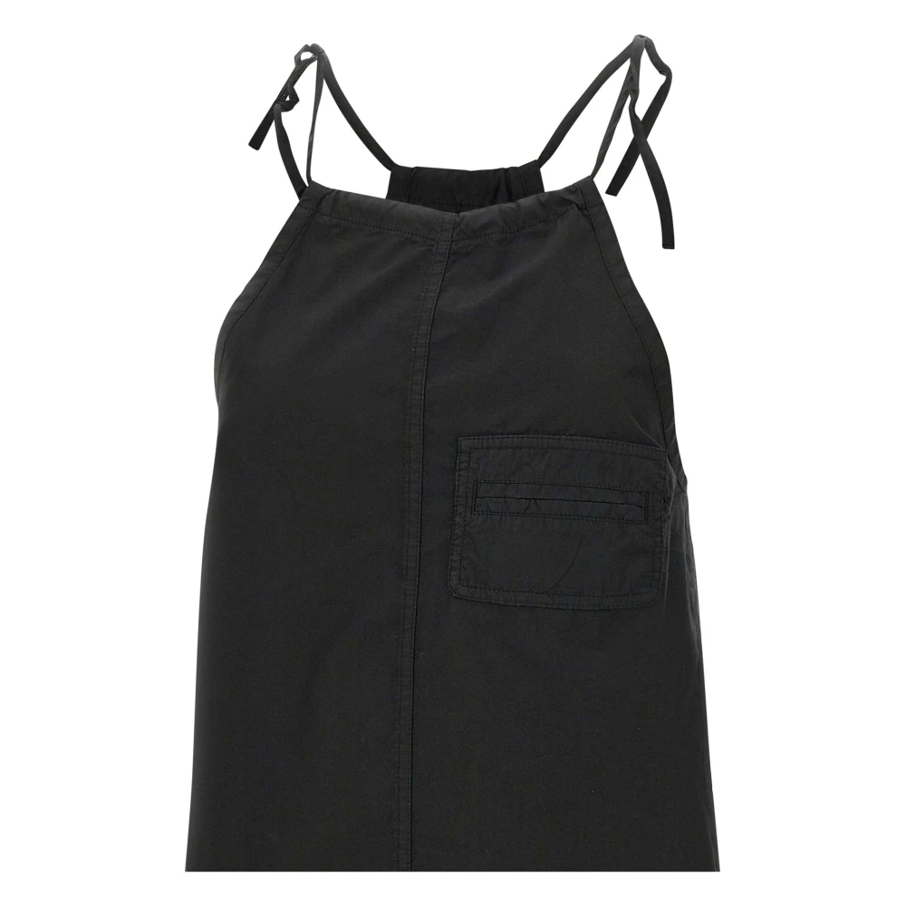 Iceberg Zwarte Katoenen Poplin Haltertop Black Dames