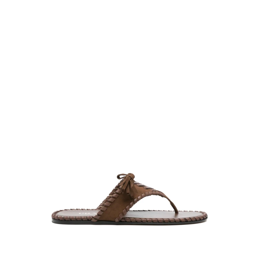 Prada , Flip Flops, Female, Brown, 3 Uk, Sandals