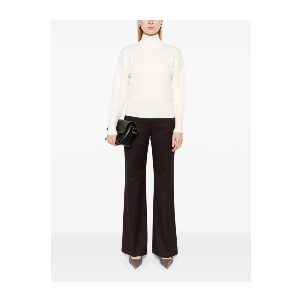 Herno Neutrale Gebreide Top Beige Dames