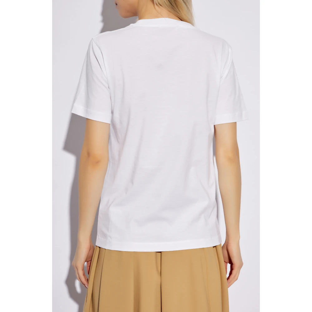 Marni T-shirt met bedrukt logo White Dames