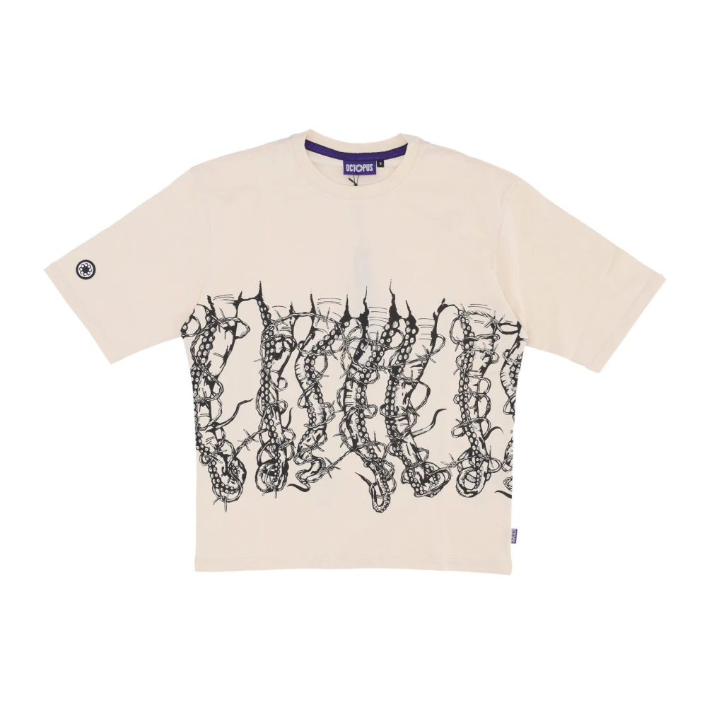 Octopus Prikkeldraad Choke Tee Room Beige Heren