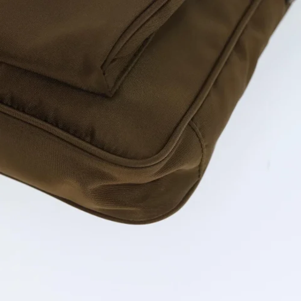 Prada Vintage Pre-owned Nylon prada-bags Brown Dames