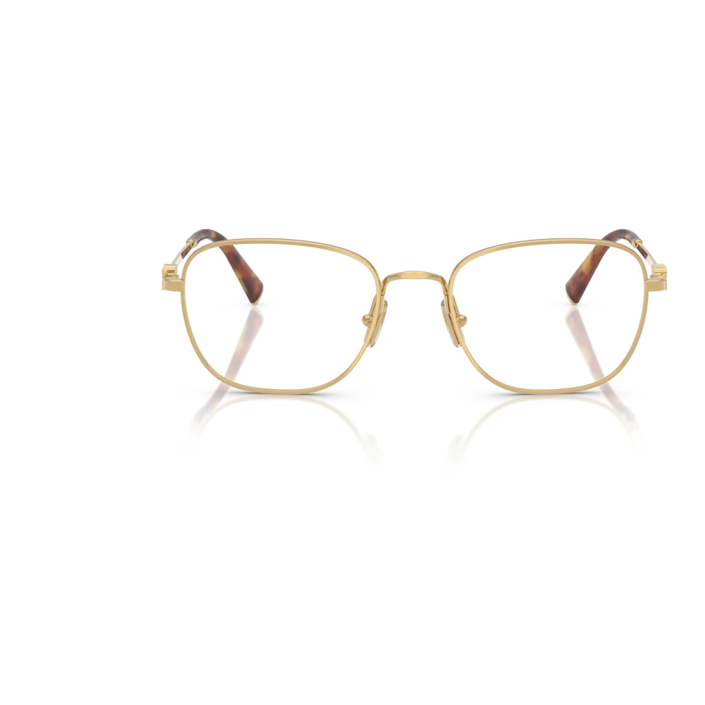 Miu Stijlvolle Bril in Zwart Yellow Dames
