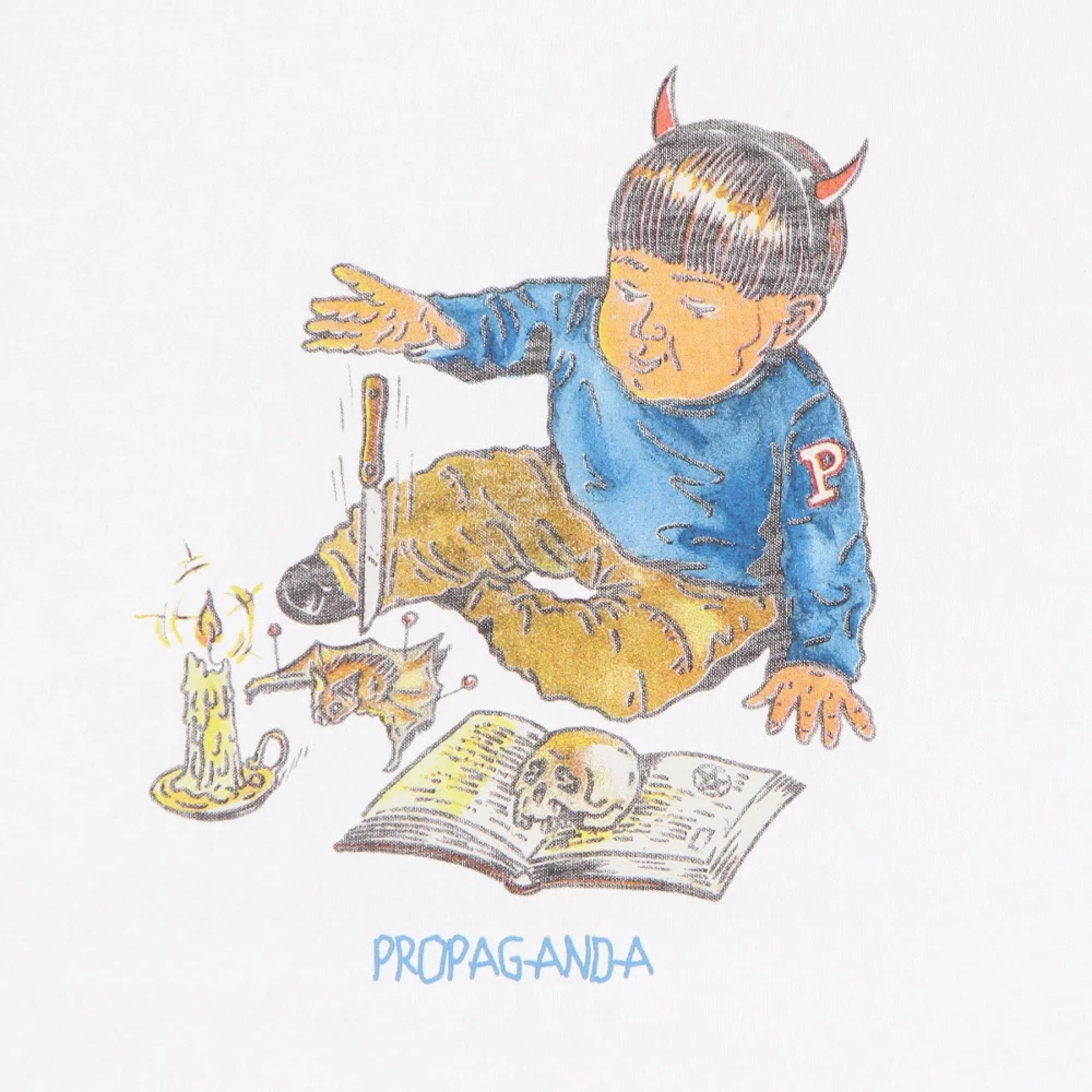 Propaganda Witte Heren Tee Korte Mouw White Heren