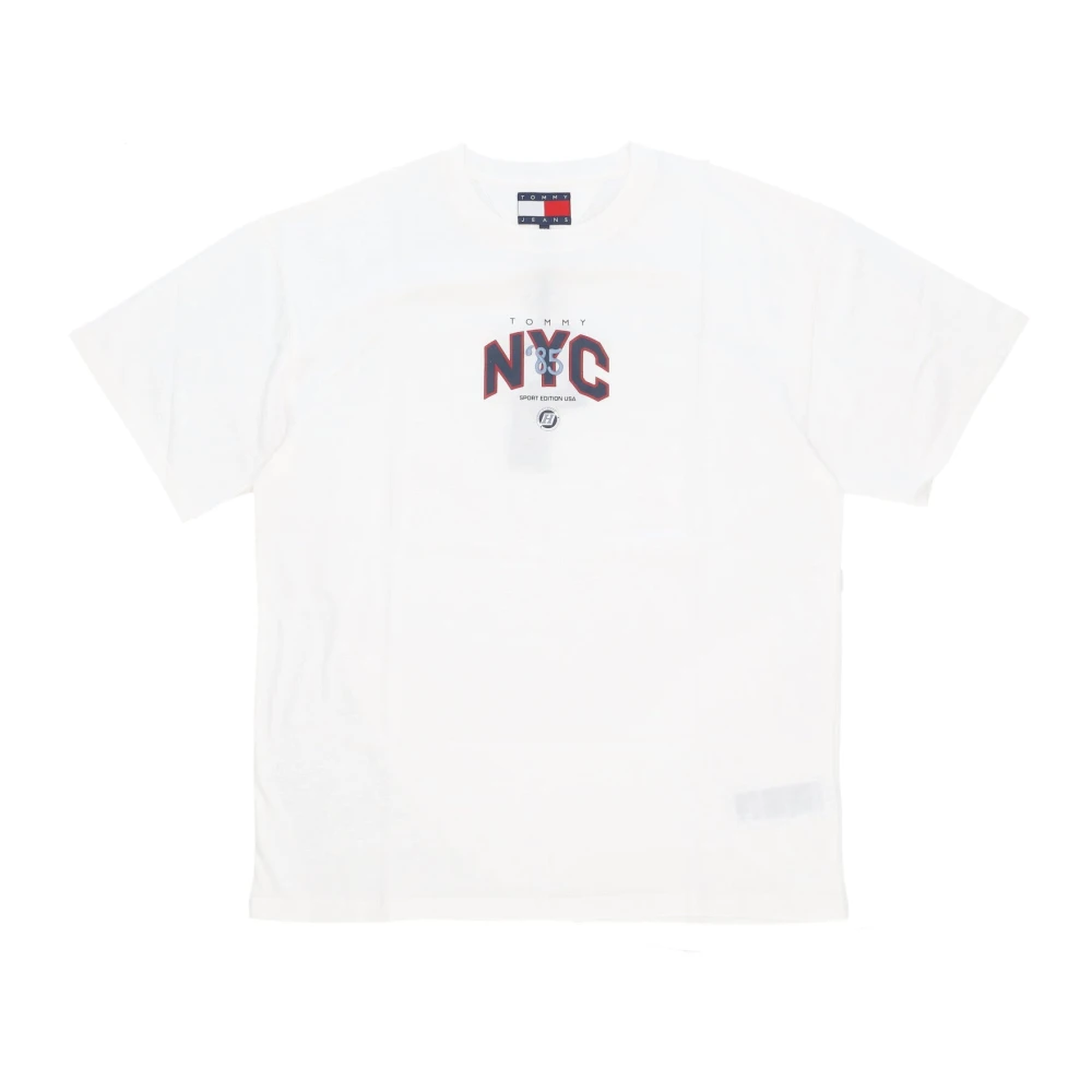 Tommy Hilfiger NYC Game Day Tee Ecru T-shirt Beige Heren