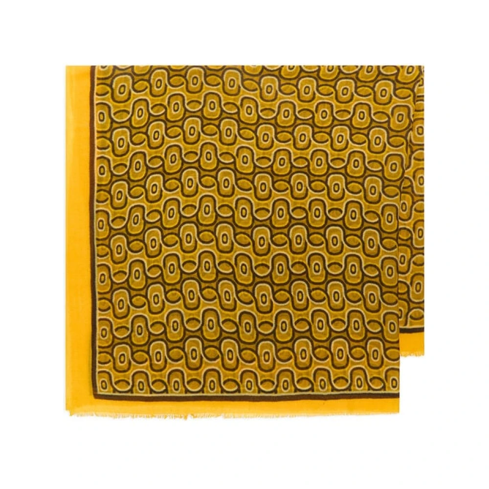 Maliparmi Women's Yellow Winter Scarves, One Size, Collection Prints Foulard