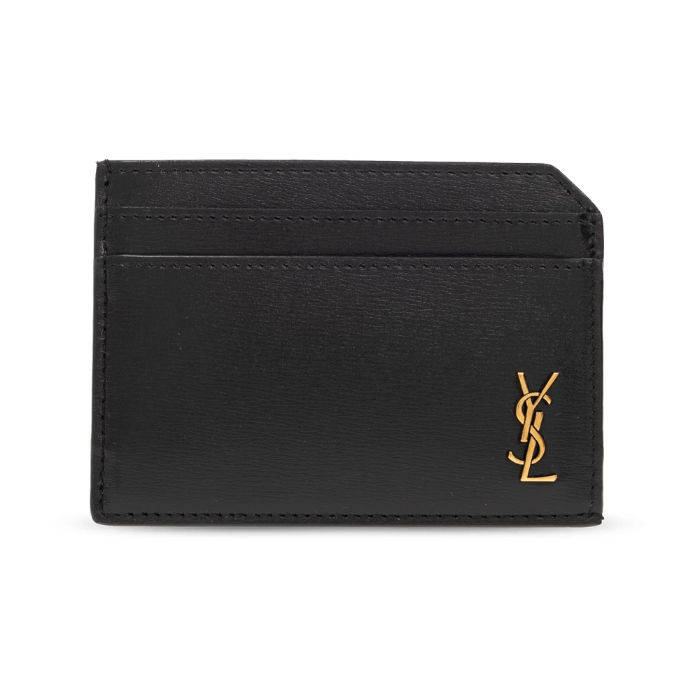 Saint Laurent Tiny Cassandre Kaarthouder Black Heren