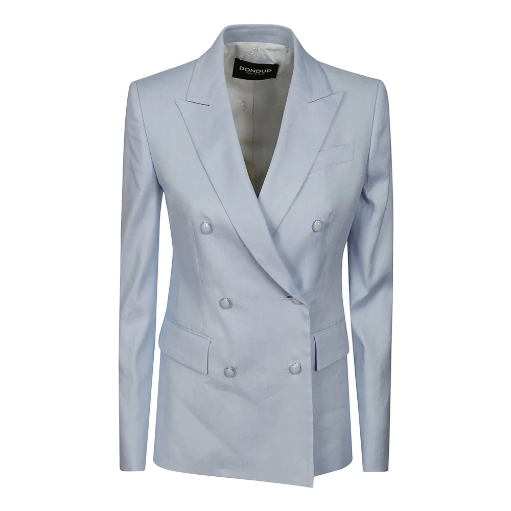 Dondup Blå Jewel Button Double-Breasted Blazer