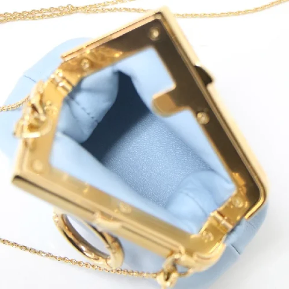 Fendi Vintage Pre-owned Leather clutches Blue Dames
