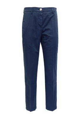 pantalon-slim-fit-en-coton-bleu