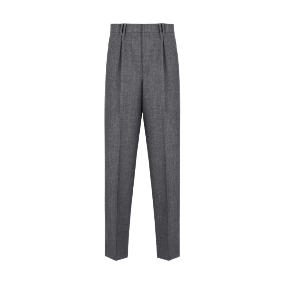 Dior Wide Trousers Gray Heren