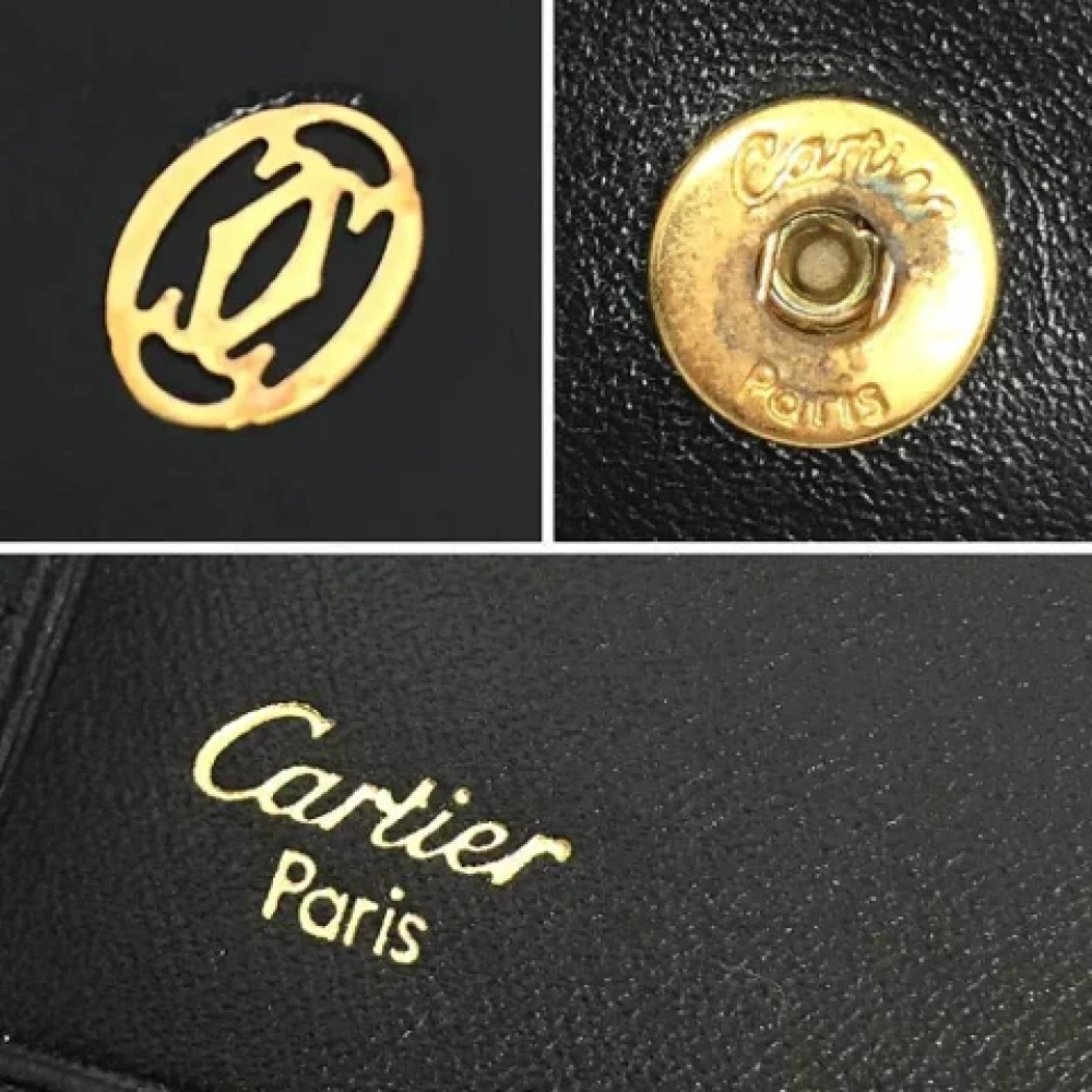 Cartier Vintage Pre-owned Leather key-holders Black Heren