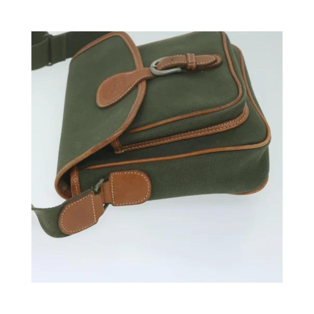 Burberry Vintage Pre-owned Cotton shoulder-bags Green Dames