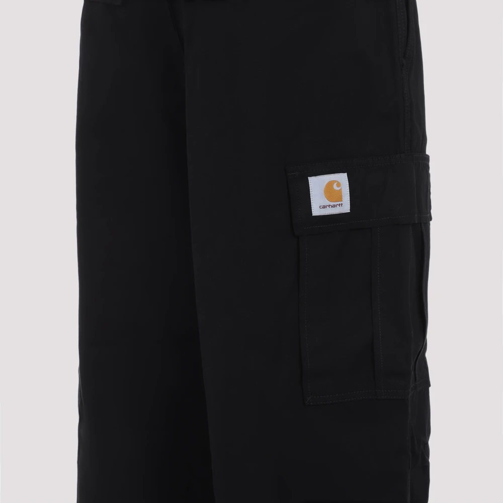 Carhartt WIP Zwarte Broek Comfortabele Stijl Black Heren
