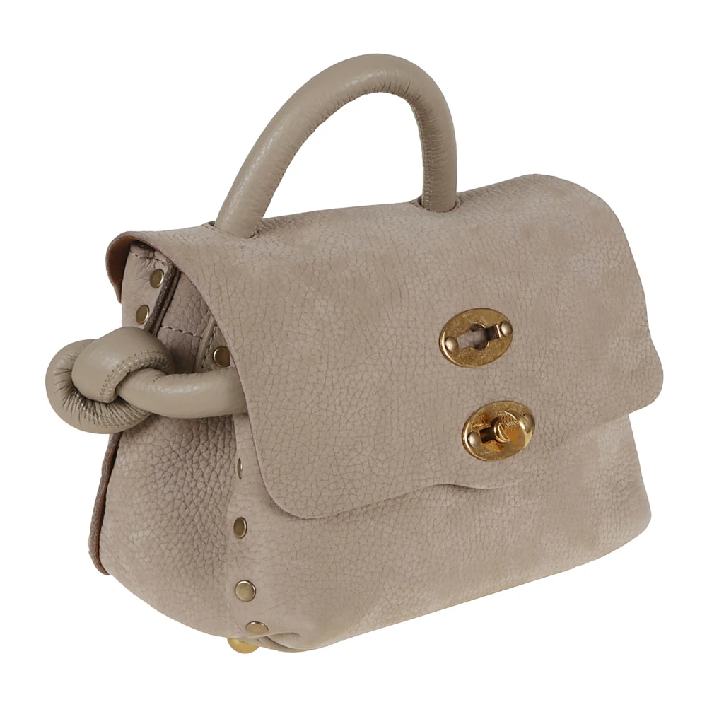 Zanellato Suede Veneziana Baby Schoudertas Gray Dames