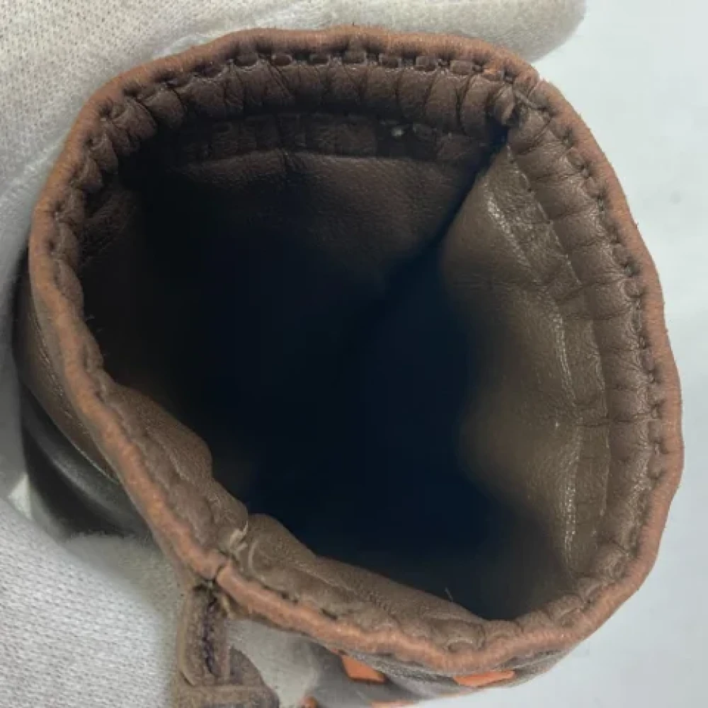 Hermès Vintage Pre-owned Leather pouches Brown Dames