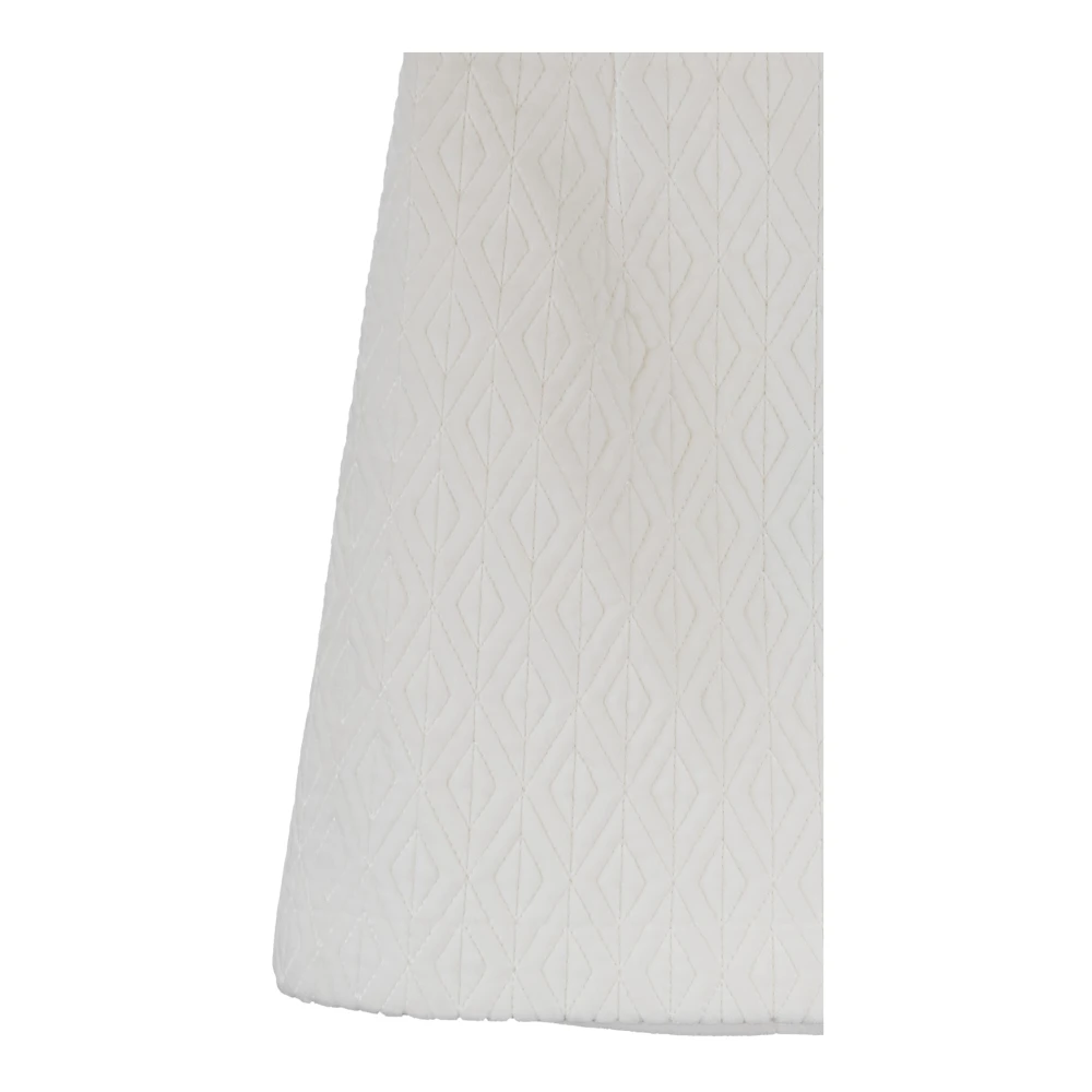 Elisabetta Franchi Geruite Rits Haak Korte Rok Beige Dames