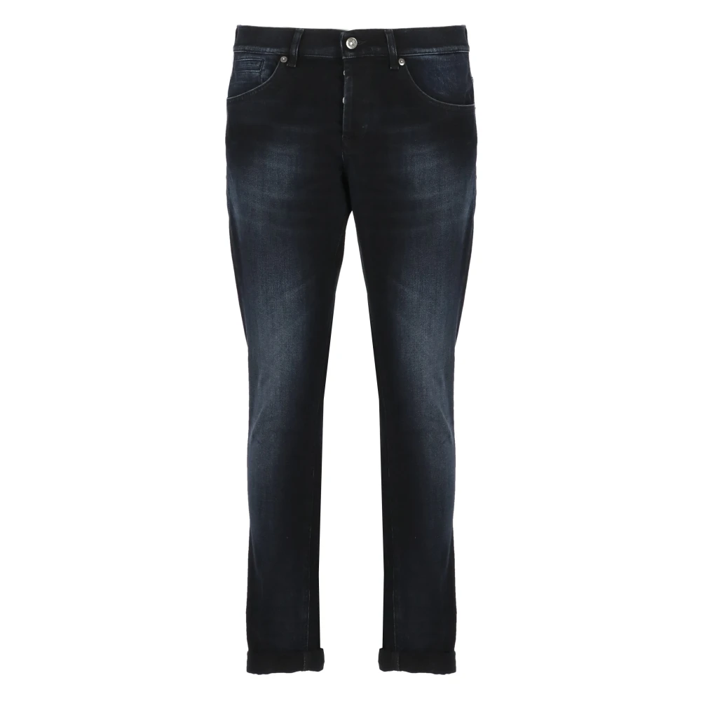 Dondup Blauwe Skinny Fit Katoenen Jeans Blue Heren