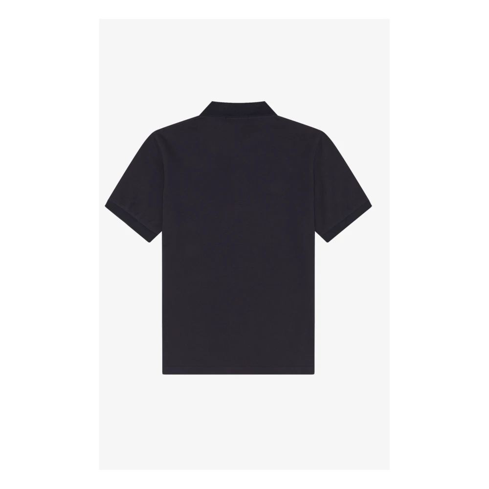 Fred Perry Original Plain Polo Navy Light Oyster Blue Heren
