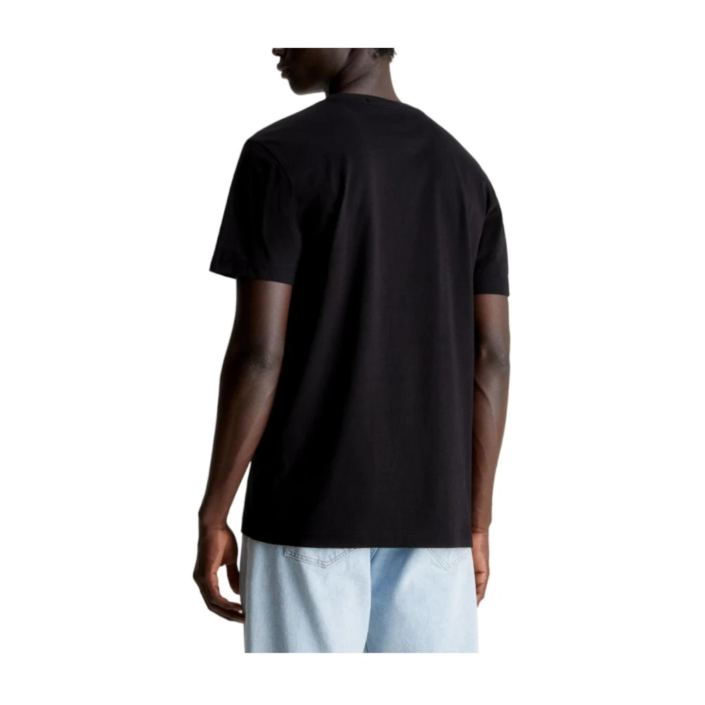 Calvin Klein Moderne Verfijnde Zwarte T-shirt Black Heren