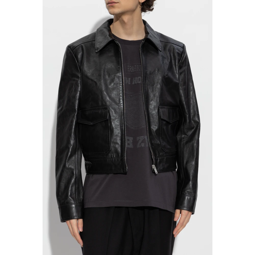 MM6 Maison Margiela Leren Jack Black Heren