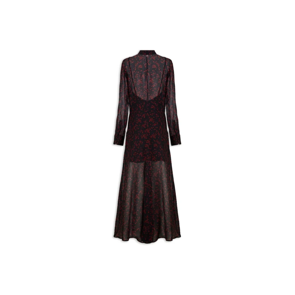 Aniye By Lange overhemdstijl jurk met sterrenprint Black Dames