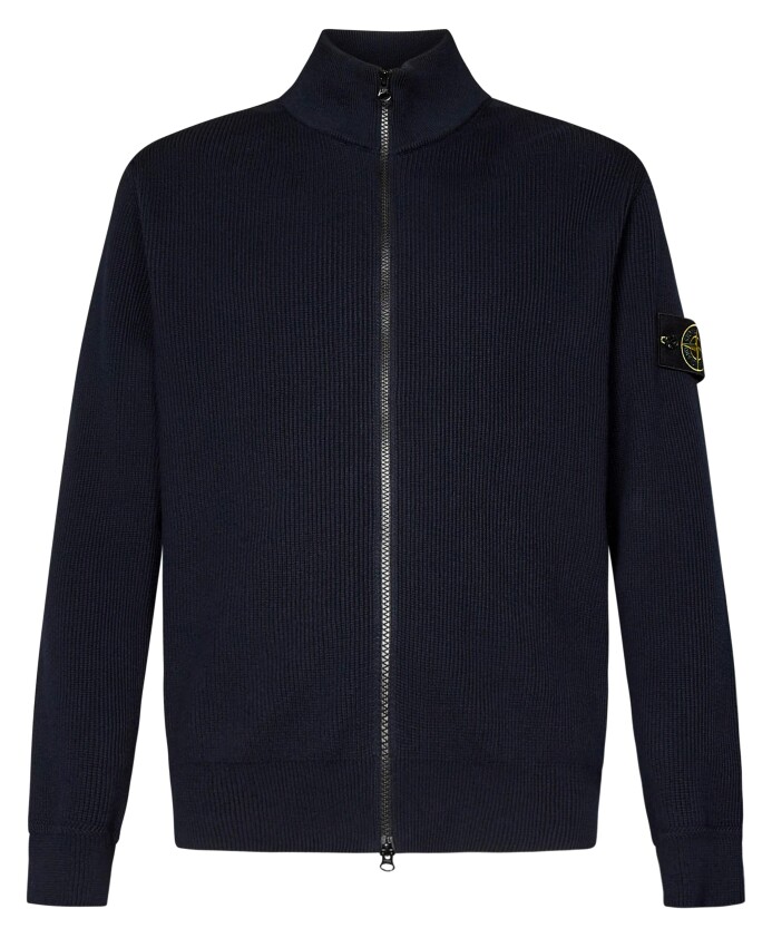 pull-col-rond-bleu-design-classique