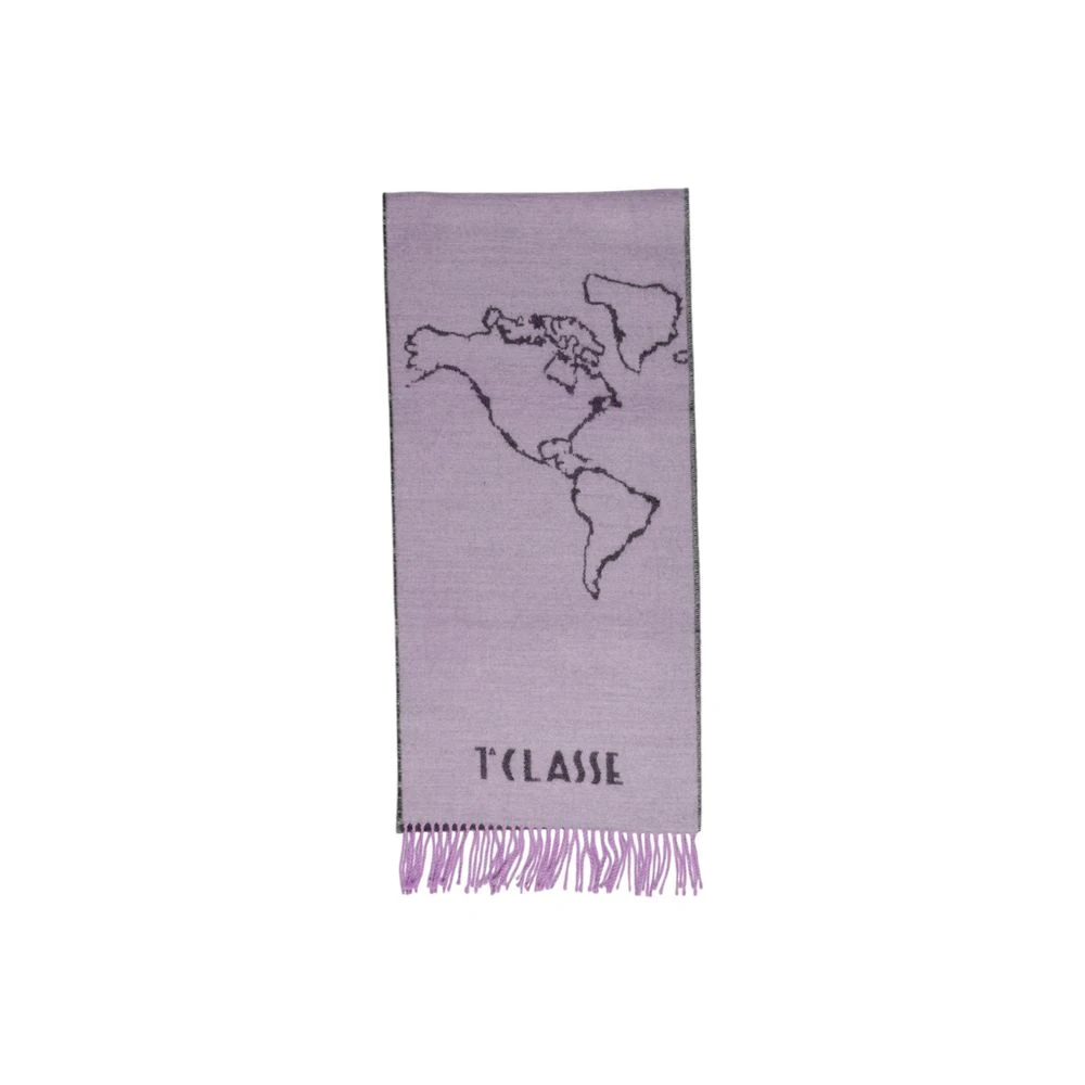 Alviero Martini 1a Classe Lila Polyacryl Sjaal Herfst Winter Collectie Purple Dames