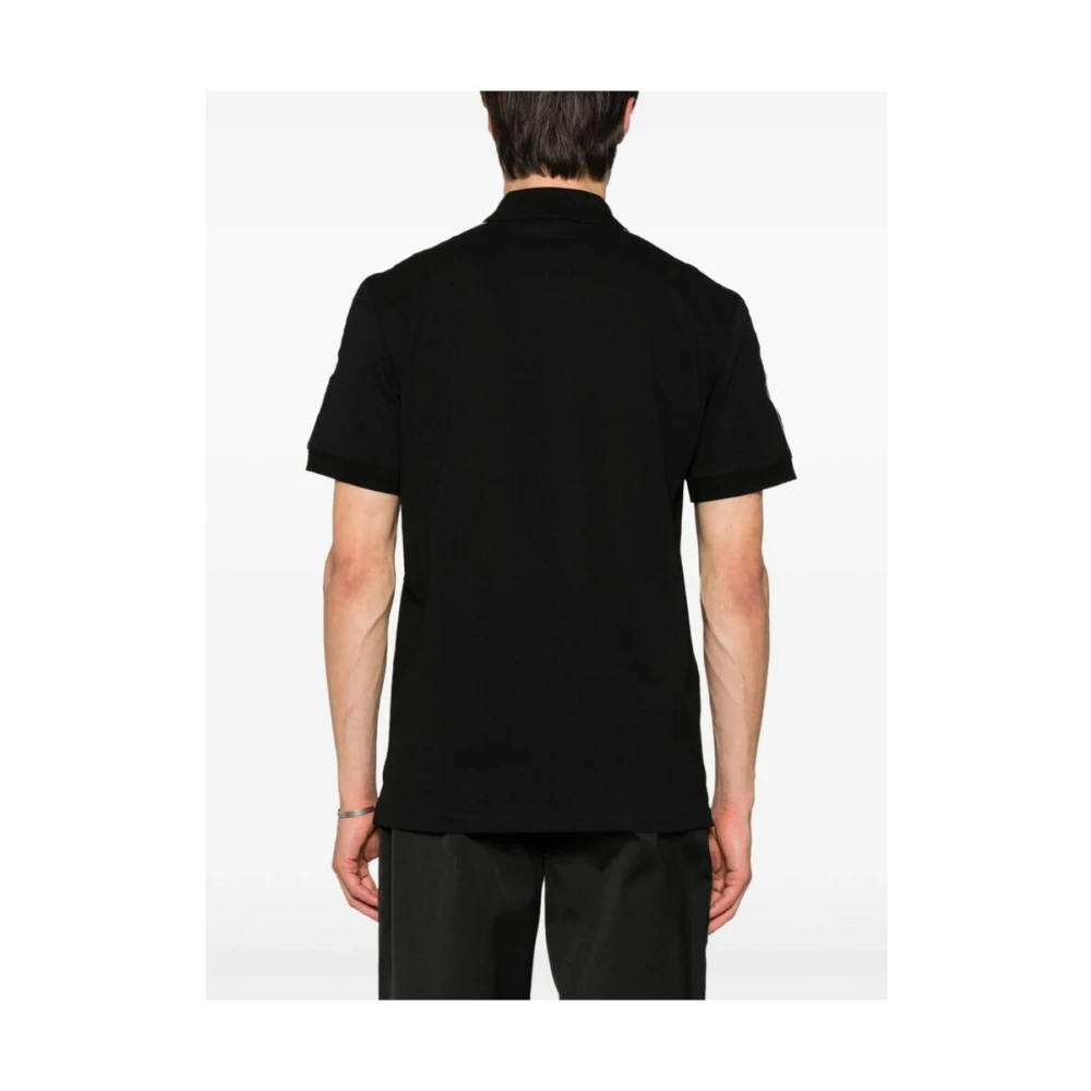 alexander mcqueen Zwarte Polo Sweater met Logoband Detailing Black Heren