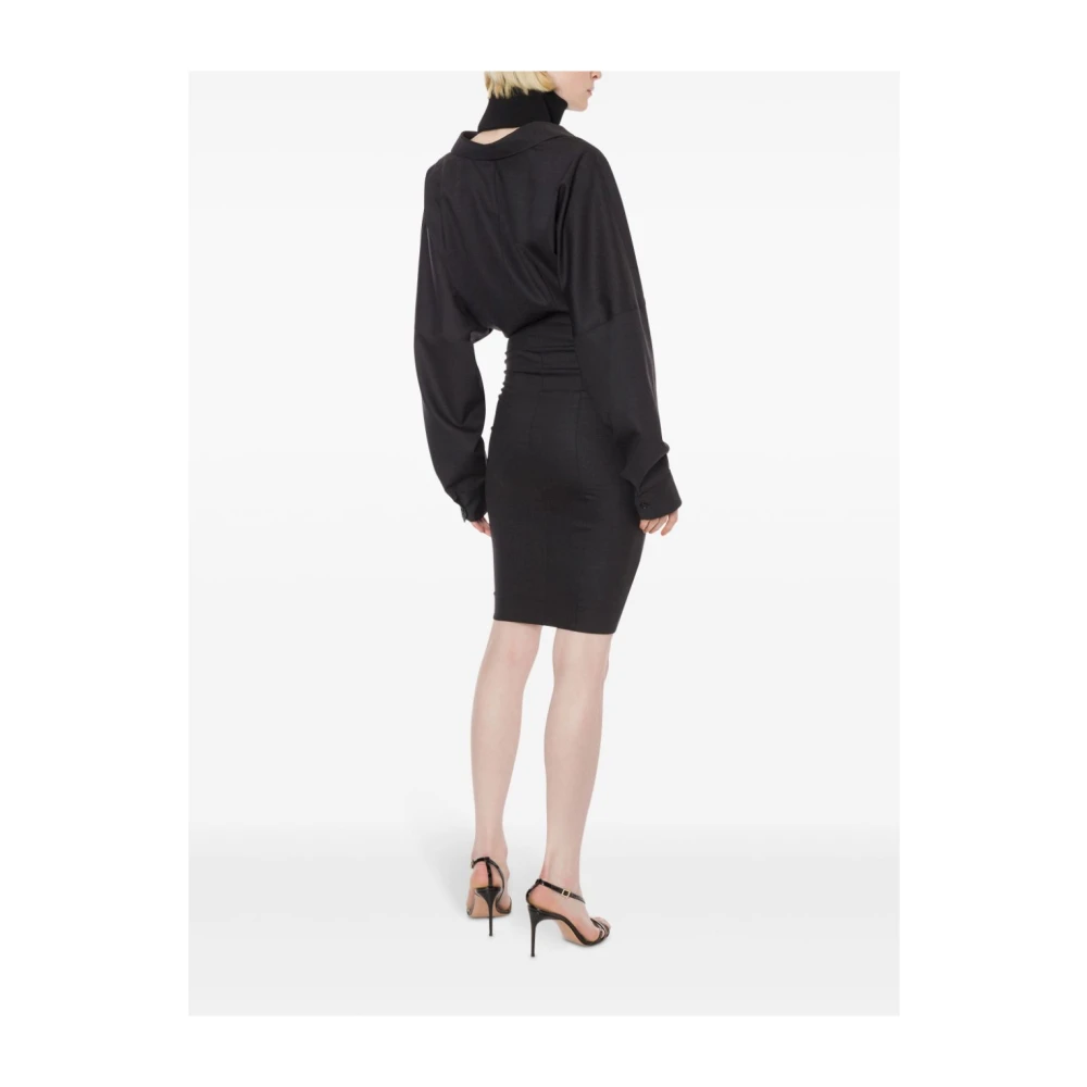 Philosophy di Lorenzo Serafini Elegante Abito Jurken Black Dames