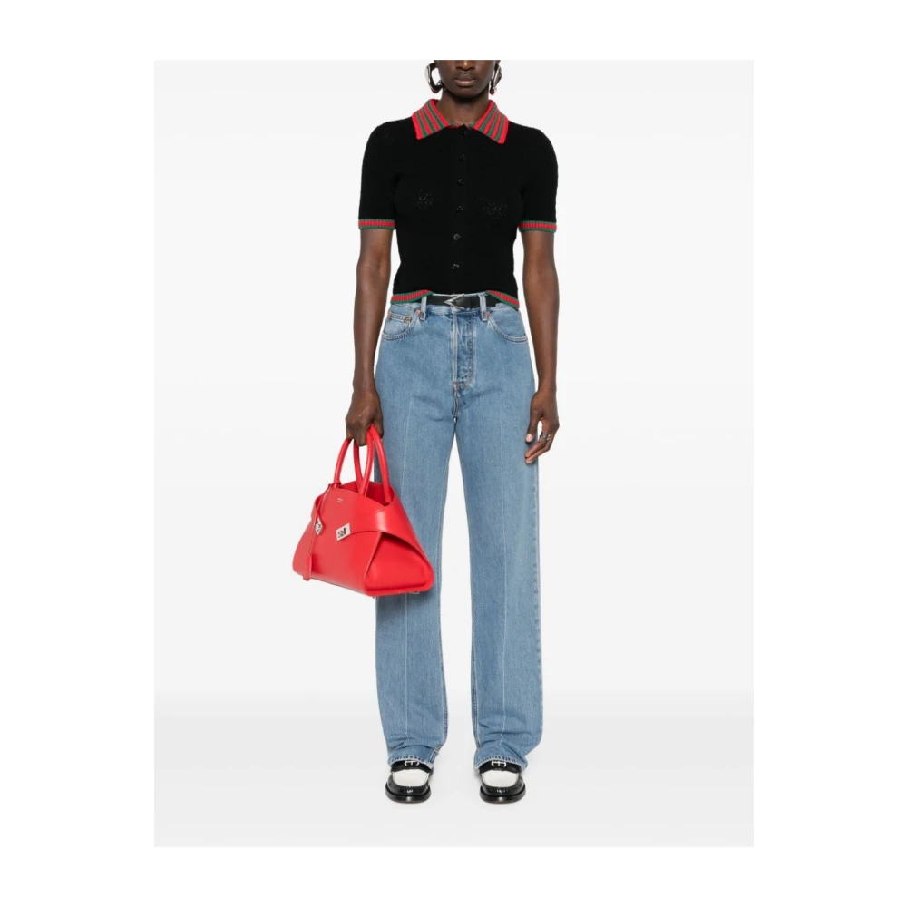 Gucci Straight Leg Denim Pant Blue Dames