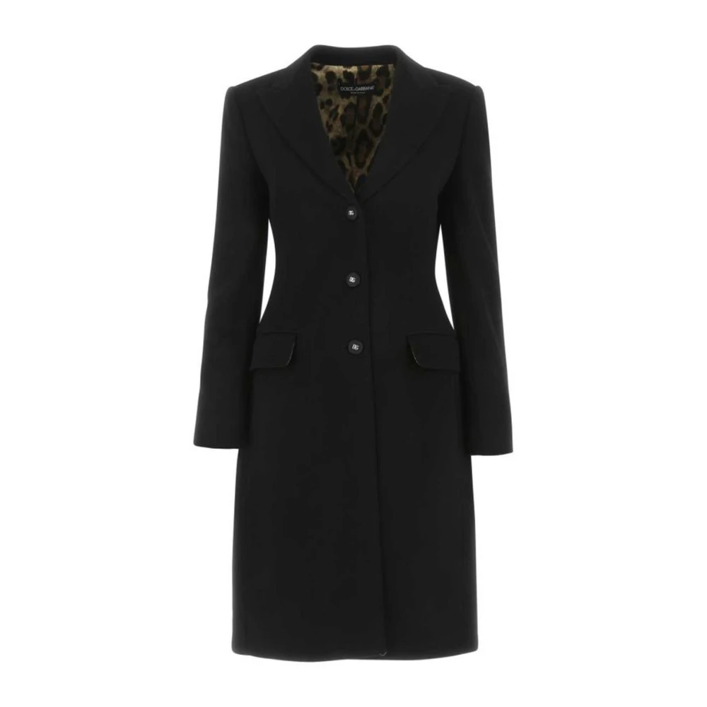 Dolce & Gabbana Women's Coat Black Dames