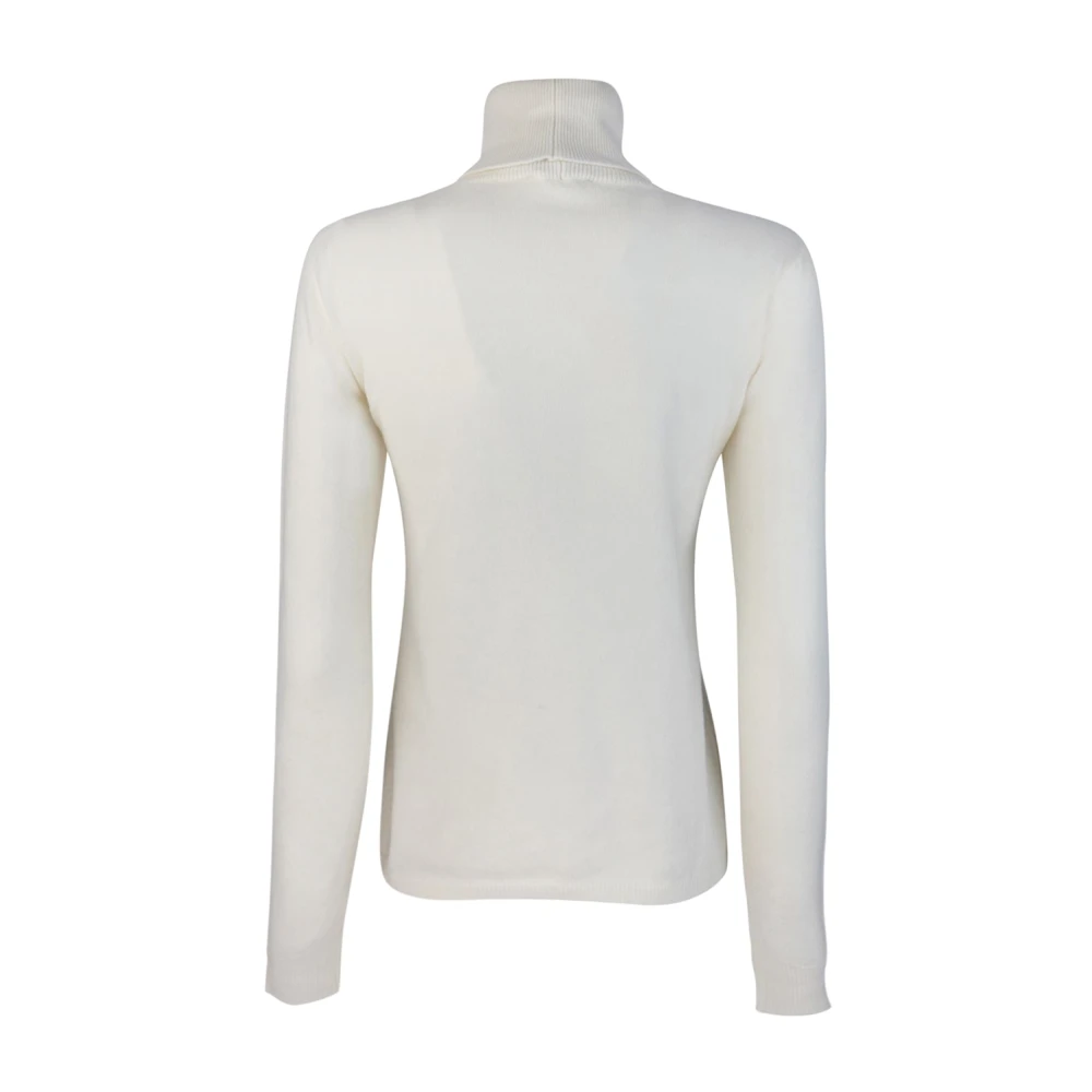 Max Mara Studio Witte Sweater Lana Cashmere Handwas White Dames