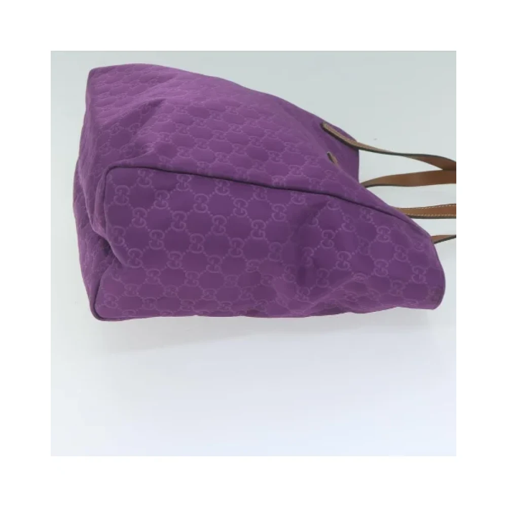 Gucci Vintage Pre-owned Canvas gucci-bags Purple Dames