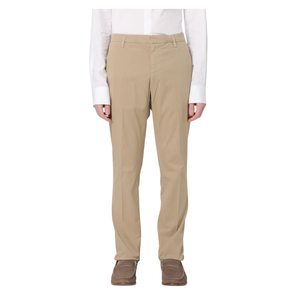 Dondup Uomo Beige Pantaloni Slim-Fit Gaubert