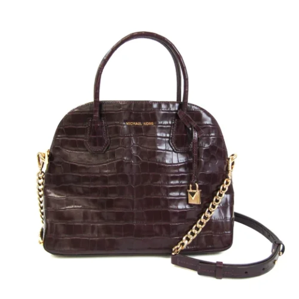Michael Kors Pre-owned Leather handbags Purple Dames