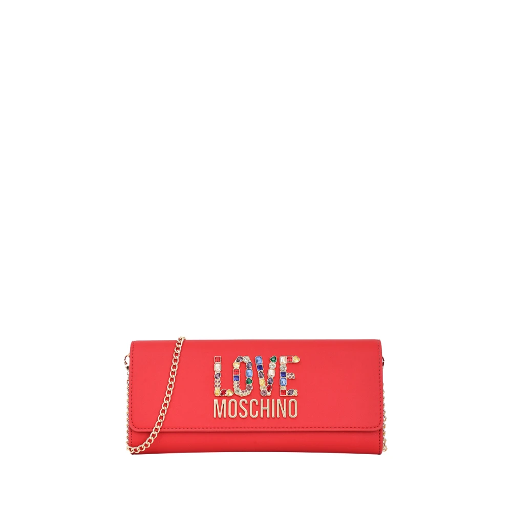 Moschino Rode Portemonnees voor Vrouwen Red Dames