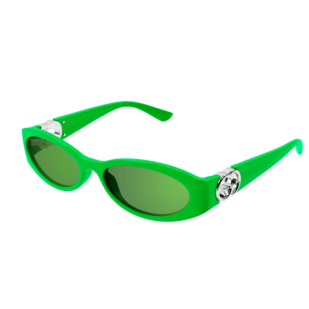 Gucci Women's Green Oval Sunglasses