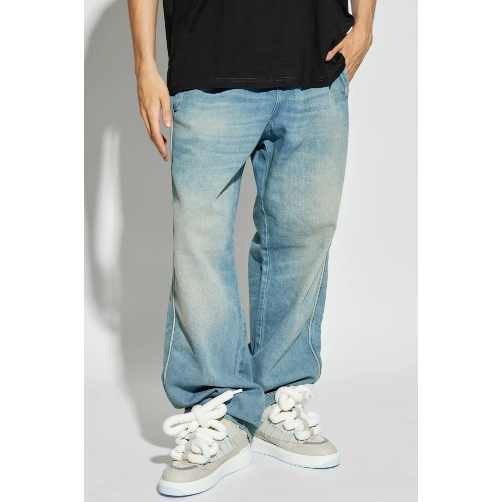Diesel Jeans met ruwe afwerking D-Martian-S Blue Heren