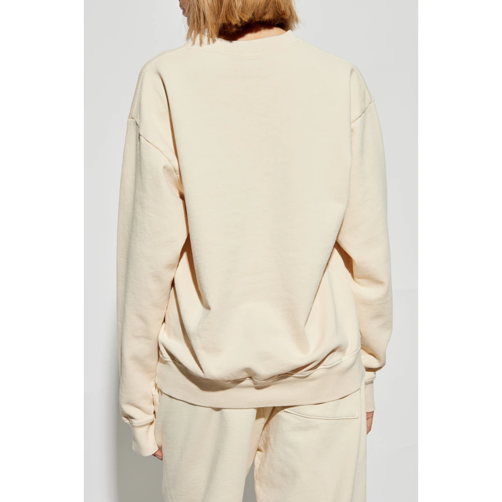 Sporty & Rich Sweatshirt uit de Wellness Club collectie Beige Unisex
