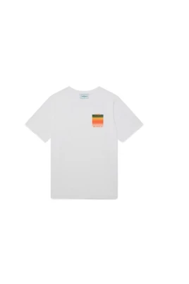 Gradient Logo Vit T-shirt