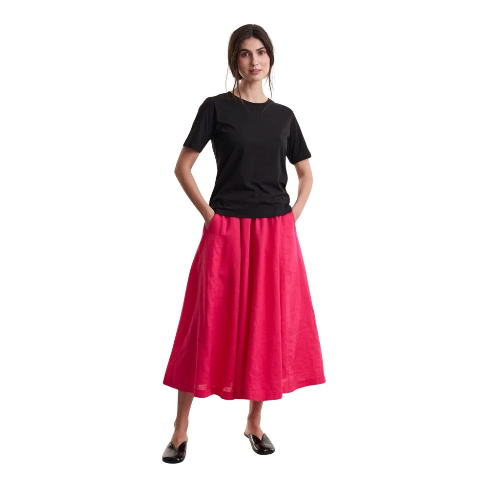 Bitte Kai Rand Pink Midi Skirts, Female, Xs, Midi Skirt