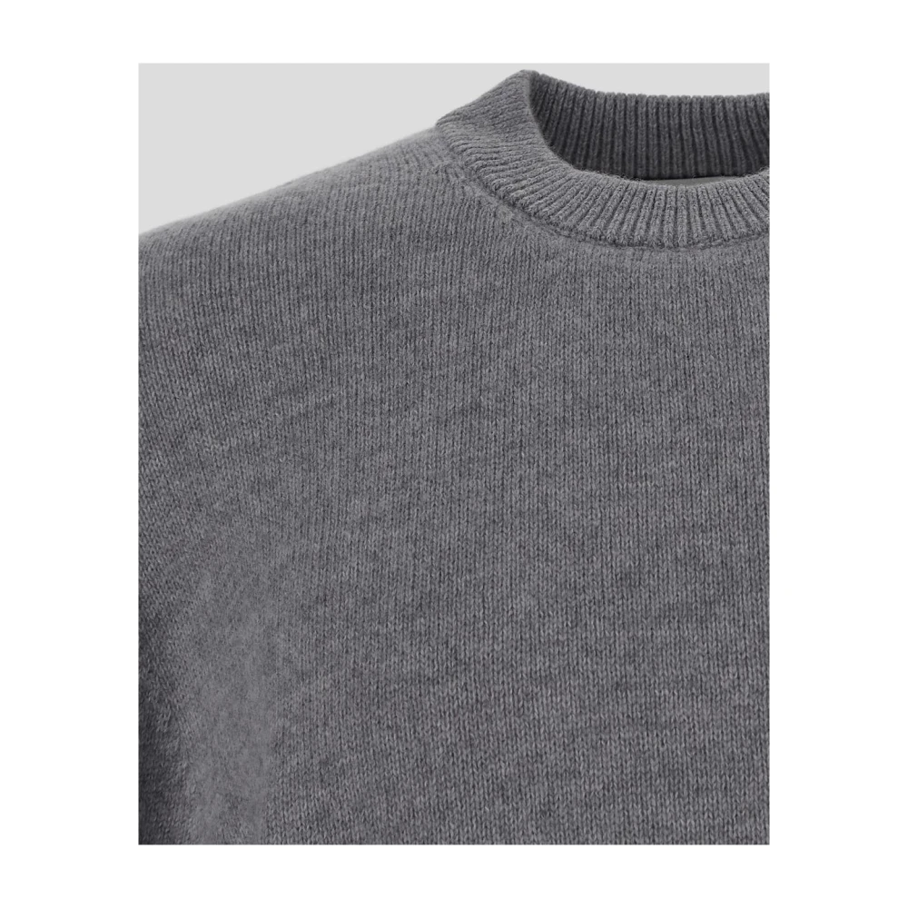 Laneus Wol Crewneck Gebreid Gray Heren